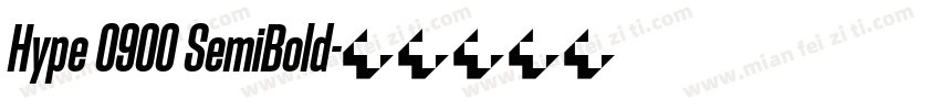 Hype 0900 SemiBold字体转换